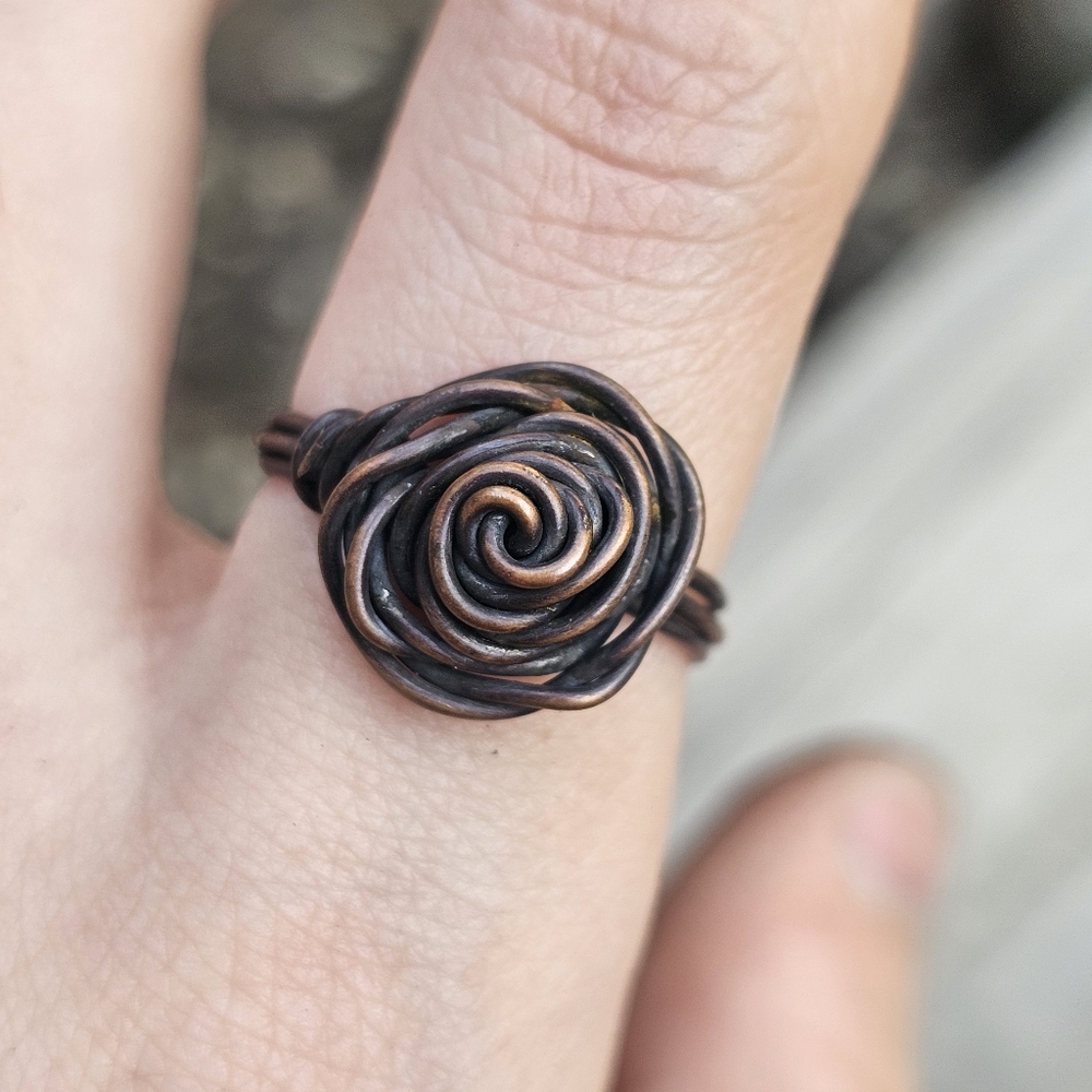 Copper Rose Ring